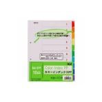 カラーインデックスPP A4 タテ型 10色10山 2穴 1冊10枚入 テージー/EC-IN-1410