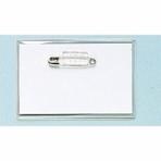 ソフト名札 ピン付 名刺サイズ 内寸55×90 1袋10枚入 オープン/EC-N-5