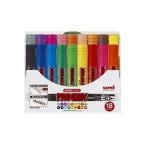18色セット 詰め替え式 水性マーカー マジック プロッキー 太字 6.0mm / 細字 1.2～1.8mm 各色1本 三菱鉛筆 EC-PM150TR18CN