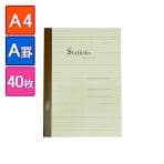 EC-TOUKEI-A4/集計ノート 統計ノート A4 1冊40枚 7mm罫線入り エコール
