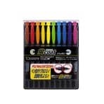 10色セット 水性 蛍光ペン 蛍コート 太字 3.8mm / 細字 0.8mm 各色1本 トンボ鉛筆 EC-WA-TC-10C