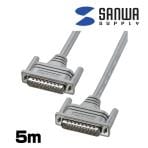 ストレート全結線タイプ RS-232ケーブル 5m