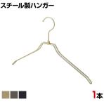 スチール製ハンガー 1本 衣料品用ハンガー 洋服用ハンガー 平型 幅380mm シンプル 洋服掛け ディスプレイ 業務用 新生活 クローゼット収納