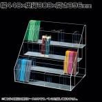 可変型筆記具陳列ケース ペン立て ペンディスプレイ アクリル 文具 文房具 筆記用具 ボールペン ディスプレイケース 店舗什器 業務用 収納 透明 クリア 雑貨