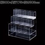 筆記具陳列ケース 4列3段 ペン立て ペンディスプレイ アクリル 文具 文房具 筆記用具 ボールペン ディスプレイケース 店舗什器 業務用 収納 透明 クリア 雑貨