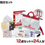 【セット販売】事業所向け 防災グッズ BCP対策 災害備蓄 被災 トートリュック避難セット TTR-40G 12点セット 24人分