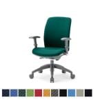 【法人様限定】オフィスチェア 可動肘付き ミドルバックタイプ OA-2135AJ