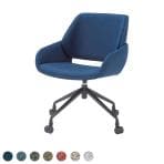 【法人様限定】OC-550シリーズ オフィスチェア ミーティングチェア 布張り キャスター脚 幅585×奥行560×高さ790mm