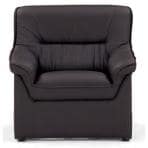 【法人様限定】プリーダ アームチェア 1人掛け レザー張り 幅750×奥行770×高さ740mm RE-1051 ソファ 応接 役員 オフィスチェア