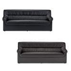 【法人様限定】プリーダ ソファー 3人掛け レザー張り 幅1800×奥行770×高さ740mm RE-1053 ソファ 応接 役員 オフィスチェア