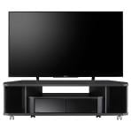 ヌック テレビボード 薄型 コーナー キャスター付 テレビ台 モノトーン 幅1200×奥行310×高さ345mm