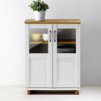 シュエット キャビネット 扉 収納 ナチュラル 幅587×奥行306×高さ781mm