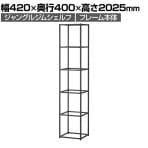 Work Plus×オフィスコム JUNGLE-GYM SHELF ジャングルジムシェルフ フレーム本体 5段タイプ シェルフ 収納 キャビネット 幅420×奥行400×高さ2025mm