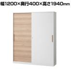 Work Plus 引違い収納庫 5段 FW CABINET 5 TIER 幅1200×奥行D400×高さ1940mm