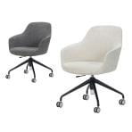 Work Plus HUGGLE CASTER CHAIR ミーティングチェア ラウンジチェア オフィスチェア デスクチェア キャスター付き 昇降 幅680×奥行680×高さ820～880mm WorkPlus