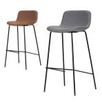 Work Plus CREETO BAR STOOL ダイニングチェア カウンターチェア ハイチェア ミーティングチェア 会議用椅子 背もたれ付き 布張り カフェ 飲食店 WorkPlus