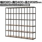 ASPLUND JUNGLE-GYM SHELF BOARD SET ジャングルジムシェルフセット ボード付き 5列5段 オープン シェルフ 棚 収納 幅2020×奥行400×高さ2025mm WorkPlus