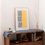 アートパネル E モダン 北欧 モノクロ 白黒 線 A2 絵 絵画 インテリア雑貨 アート デザインボード インテリア 飾り 壁掛け 壁飾り 幅400×奥行25×高さ600mm