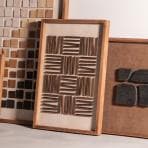 アートボード 天然木 木製 古材 パイン古材 ウッド 立体 3D 長方形 モダン 北欧 絵 アートパネル フレーム 立て掛け 壁掛け 壁面 壁画 幅420×奥行40×高さ620mm