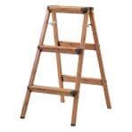 木目調スツール/ステップスツール3段 踏み台 脚立/PC-403