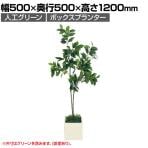 ベルク ボックスプランター 樹木プランター フィカスベンジャミン 人工 造花 GR5086 高さ1200mm