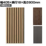 【4枚セット】吸音ウォールパネル 天然木+ポリエステルファイバー採用 騒音吸収 石膏ボード専用 幅405×厚み18×高さ800mm