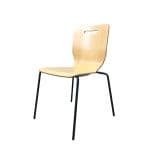 Garage(ガラージ) DCGD10 | ダイニングワークシリーズ リフレッシュチェア 4本脚 木目 スチール脚 幅536×奥行505×高さ787mm