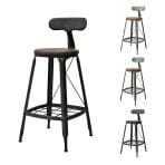 GART(ガルト) 1281 HIGH CHAIR ハイチェア ダイニングチェア 収納付き カウンターチェア カフェチェア スチール脚 幅410×奥行440×高さ920(座面高さ680)mm