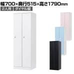 2人用 ロッカー 更衣用ロッカー スチールロッカー 鍵付き ダイヤル錠 RELASH 幅700×奥行515×高さ1790mm【国産】【完成品】/RLK-TTD270