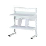 HS-YS-52 / 可動棚付机上ラック【ホワイト】