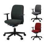 LIMINA リミナチェア オフィスチェア 布張り 事務椅子 デスクチェア OBP シェルタイプ アームレスト付き 海洋プラスチック再利用 SDGs