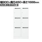 イナバ iprea イプリア 投函口付 ダイヤル錠 6人用 Mサイズ パーソナルロッカー 収納 国産 IPR-16-6P-DP TP0051 幅900×奥行450×高さ1688mm
