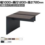【本体】ITOKI(イトーキ) INTERLINK R インターリンクRパネル脚・両面タイプエンドセット フリーアドレスデスク 幅1000×奥行1200×高さ720mm CLR-102EES