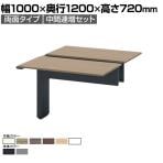 【追加/増設用】ITOKI INTERLINK R インターリンクRパネル脚・両面タイプ中間連増セット フリーアドレスデスク 幅1000×奥行1200×高さ720mm CLR-102TES