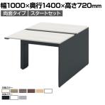 【本体】ITOKI(イトーキ) INTERLINK R インターリンクRパネル脚・両面タイプスタートセット フリーアドレスデスク 幅1000×奥行1400×高さ720mm CLR-104SES