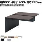【本体】ITOKI(イトーキ) INTERLINK R インターリンクRパネル脚・両面タイプエンドセット フリーアドレスデスク 幅1200×奥行1400×高さ720mm CLR-124EES