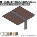 【追加/増設用】ITOKI(イトーキ) アフィーノ ワークベンチ 両面タイプ アルミミラー脚 会議机 メラミン化粧板 幅1600×奥行1600×高さ720mm 日本製