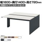 【本体】ITOKI(イトーキ) INTERLINK R インターリンクRパネル脚・両面タイプスタートセット フリーアドレスデスク 幅1600×奥行1400×高さ720mm CLR-164SES