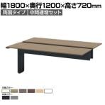 【追加/増設用】ITOKI INTERLINK R インターリンクRパネル脚・両面タイプ中間連増セット フリーアドレスデスク 幅1800×奥行1200×高さ720mm CLR-182TES