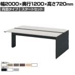 【本体】ITOKI(イトーキ) INTERLINK R インターリンクRパネル脚・両面タイプスタートセット フリーアドレスデスク 幅2000×奥行1200×高さ720mm CLR-202SES