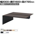 【本体】ITOKI(イトーキ) INTERLINK R インターリンクRパネル脚・両面タイプエンドセット フリーアドレスデスク 幅2000×奥行1600×高さ720mm CLR-206EES