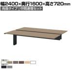 【追加/増設用】ITOKI INTERLINK R インターリンクRパネル脚・両面タイプ中間連増セット フリーアドレスデスク 幅2400×奥行1600×高さ720mm CLR-246TES