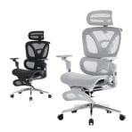 upside DO SOLARIS pro エルゴノミクスチェア フットレスト 6Dアームレスト 3Dヘッドレスト 座面スライド メッシュ ランバーサポート リクライニング ロッキング