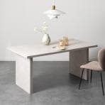 【設置無料】ダイニングテーブル 4人 STONEA メラミン 石目 シンプル モダン テーブル 長方形 食卓テーブル 幅1600×奥行850×高さ730mm