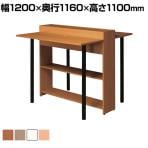 SOCIA プランター両面ハイテーブル 日本製 抗菌・抗ウイルス天板採用 SIAA準拠 幅1200×奥行1160×高さ1100mm / ASO-PT1211RH