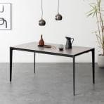 ダイニングテーブル オーヴ ORV セラミック スチール脚 耐熱 大理石調 コンセント付き テーブル モダン 4人 食卓テーブル セラミックテーブル 幅1500×奥行850×高さ714mm 4人掛け 長方形 ワークテーブル