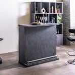 カウンターテーブル セラミック天板 収納付き 日本製 バーカウンター 対面 間仕切り ホームバー シンプルモダン ダイニング 完成品 幅990×奥行450×高さ970mm 飲食店 ホテル ラウンジ 休憩スペース