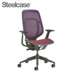 スチールケース カーマン Steelcase Karman オフィスチェア デスクチェア 事務椅子 パソコンチェア メッシュ マーレフレーム 肘付 キャスター付き アジャスタブル肘 4Dアーム 座面高さ調節 419A000MO4D-F2