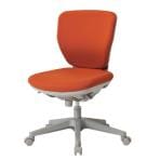 国産 ローバックオフィスチェア アジャストシンクロロッキングチェア マット交換可 (受注生産) 【ブルー・オレンジ・グリーン・ブラック】