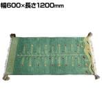 5/28 ハンドノッテッド ギャッベ 600×1200mm ラグ マット ミニラグ 厚手 ウール コットン 天然素材 キッチン 玄関マット 玄関 ドアマット 民族柄 遊牧民 手織り